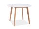 MOSSO II Oak Table with White Top
