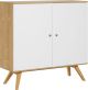 Nature Wooden Cupboard in White