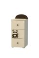 Panda Children's Narrow Chest Of Drawers (3 drawers)