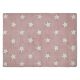 Pink - White Rug in Stars