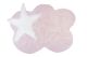 Pink Cloud Rug with White Star