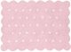 Pink Cookie Rug with White Dots