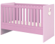 Pink Cot With Bottom Drawer