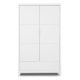 “Quadro White” 2-Door 1-Drawer Wardrobe