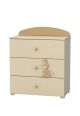 Bunny Rabbit Children's Wide Chest Of Drawers (3 drawers)