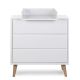 “Retro Rio White” Chest of 3 Drawers with Changing Unit