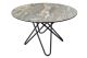 Round dining table in taupe