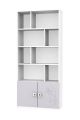 White Flower Children's Wide Bookcase