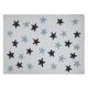 Rug in Messy Blue and Navy Stars