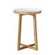 Wooden Side Table With White Top