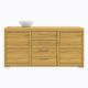 Korund Collection Two Tone Sideboard With 2 Cupboards And 4 Drawers