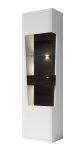 Tall Display Cabinet in High Gloss White - Left