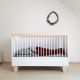 white cot for nursery
