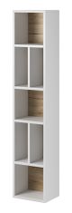 Modern Bookcase High Gloss & Oak