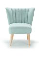 Palm Modern Accent Chair With Wooden Legs
