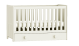 Twinkle Modern Convertible Cot Bed in White