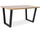 VALENTINO Wooden Table with Black Legs