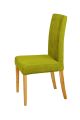 Vasa Dining Chair With Satin Fabric And Changeable Cover - Olive Green