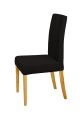 Vasa Dining Chair With Satin Fabric And Changeable Cover - Onyx 