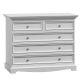 White Chest of Drawers - 5 Drawers