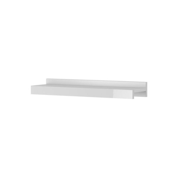 Cube Short Wall Shelf in High Gloss White 