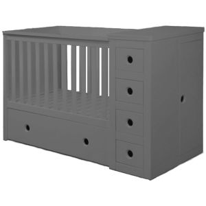 Combo Cot Bed in Grey
